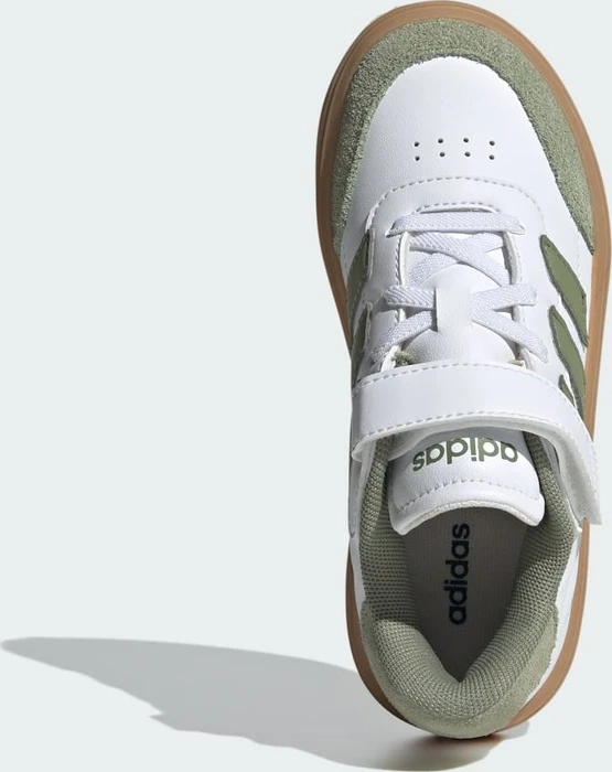 adidas Courtblock cloud white/tent green/gum (Junior)