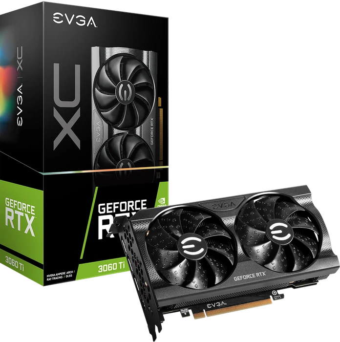 EVGA GeForce RTX 3060 Ti XC Gaming LHR, 8GB GDDR6, HDMI, 3x DP