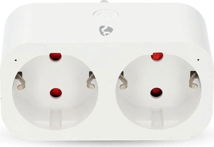 Nedis Smart Stecker 2-fach, 3680W, Typ F, Smart-Steckdosenleiste
