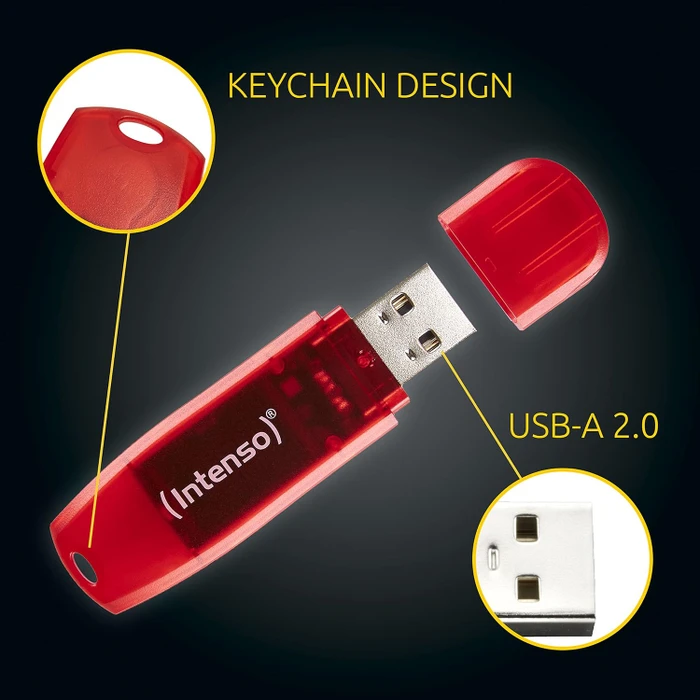 Intenso Rainbow Line 8GB, USB-A, USB 2.0, 3er-Pack