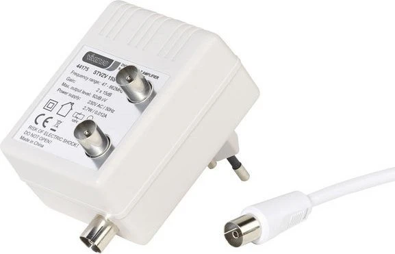 Vivanco DVB-C / DVB-T Zweigeräteverstärker