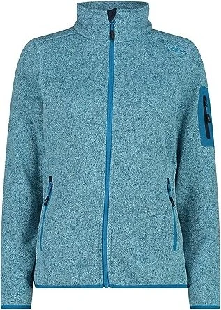 CMP Knit Tech Melange Fleece Jacke anice/giada/b.blue (Damen)