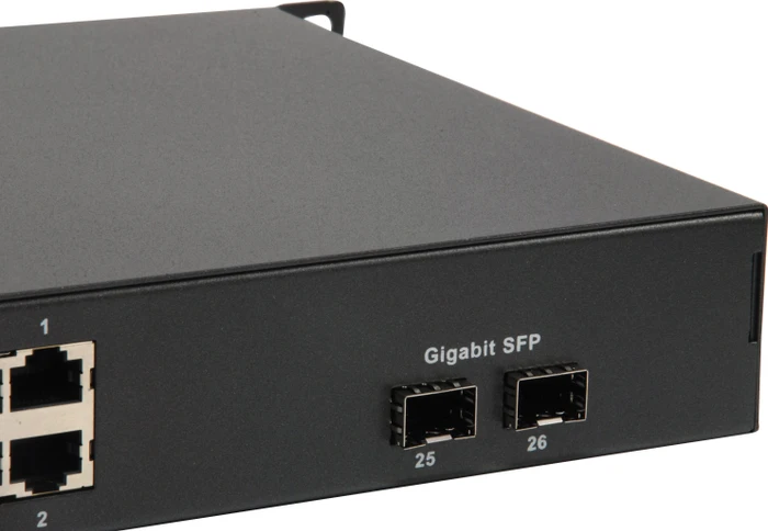 LevelOne FGP-2602 Rackmount Switch, 24x RJ-45, 2x SFP, 130W PoE+