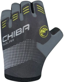 Chiba Solar Fahrradhandschuhe black/neon yellow