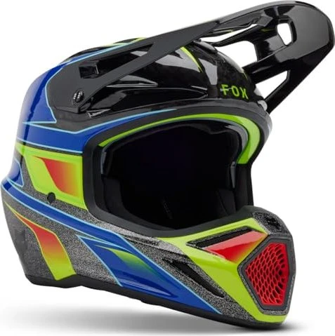 Fox Racing V3 RS Acric schwarz/rot/blau/gelb