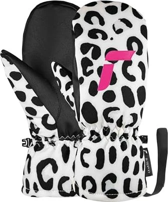 Reusch Carter R-Tex XT Mitten Skihandschuhe white/grey leopard (Junior)