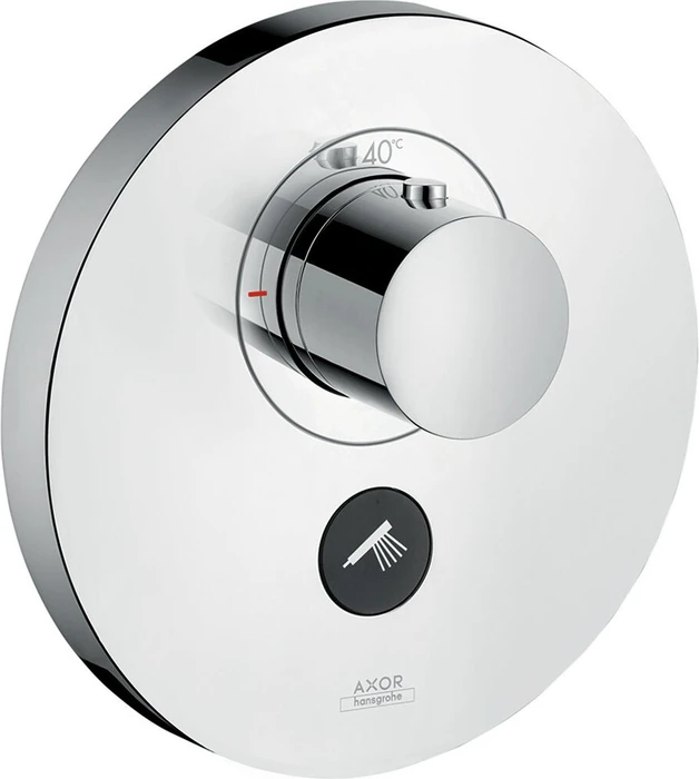 Hansgrohe Axor ShowerSelect rund Thermostat HighFlow mit 2 Ventilen brushed nickel
