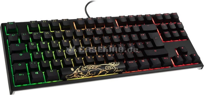 Ducky One 2 RGB TKL PBT, LEDs RGB, schwarz, MX RGB BROWN, USB, DE
