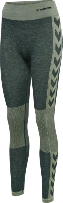 hummel CLEA Seamless Tight Hose lang dark spruce (Damen)