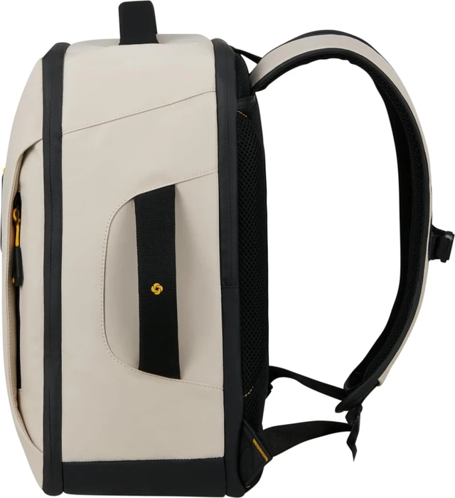 Samsonite Paradiver Light, Underseat Backpack S, Untersitz Handgepäck, Kabinentasche, Flugzeug Rucksack, 40cm, 25l, Beige/Sand