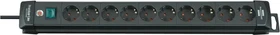 Brennenstuhl Premium-Line, 10-fach, 3m, schwarz/grau