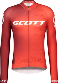 Scott RC Pro Trikot langarm fiery red/white (Herren)