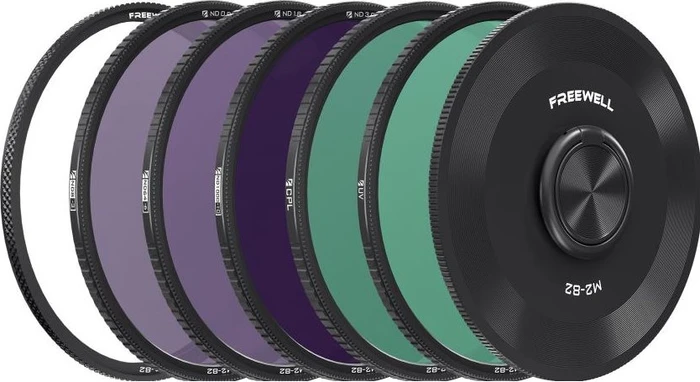 Freewell 5er Pack Magnetischer Quick Swap CPL + UV + ND8 + ND64 + ND1000 Filter 82mm