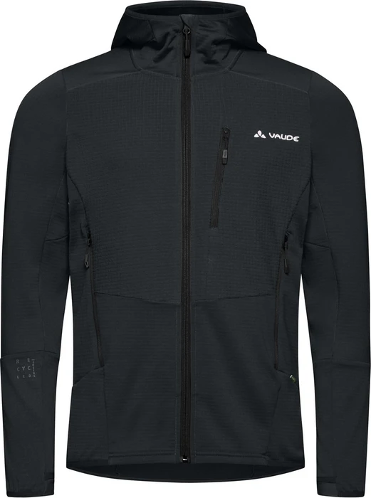 Vaude Monviso Hooded Grid Fleece Funktionsjacke phantom black (Herren)