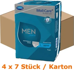 Hartmann MoliCare Premium Men 7 Tropfen Schutzhose Größe L, 28 Stück