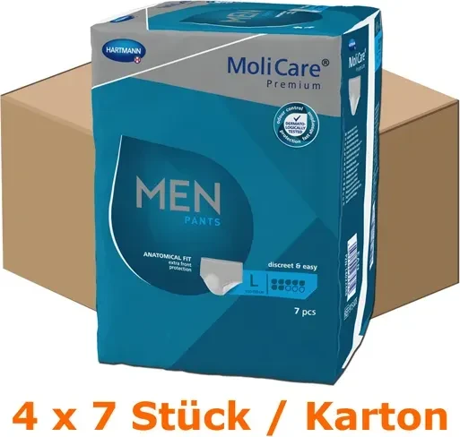 Hartmann MoliCare Premium Men 7 Tropfen Schutzhose Größe L, 28 Stück