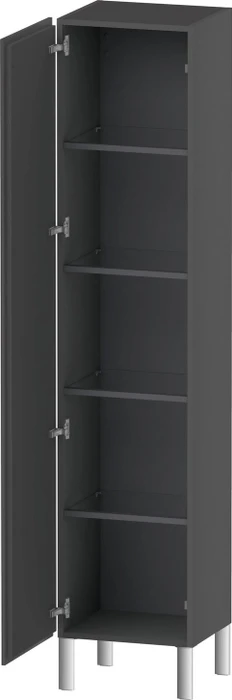 Duravit L-Cube Hochschrank 400 x 363 x 1760 mm graphit matt