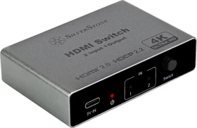 SilverStone HSW21, HDMI Switch 2 in 1 out 4K/60Hz