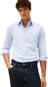 Tommy Hilfiger Flex Regular Fit Stripes Hemd langarm sweet blue/stripe (Herren)