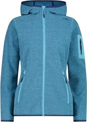 CMP Knit Tech Fleece Hoody Jacke topazio/blue ink (Damen)
