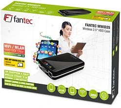 Fantec MWiD25 Mobile Wi-Fi Disk schwarz 2.5", 1x USB-A 3.0