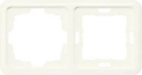 Siemens DELTA profil Rahmen 151x80mm 2-Fach mit 1 Ausschnitt, titanweiß