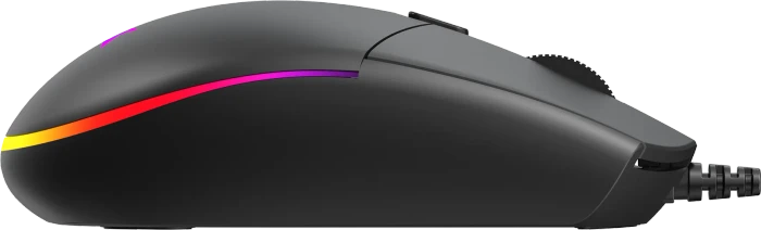 Baracuda Crab Black Gaming Mouse, schwarz, USB
