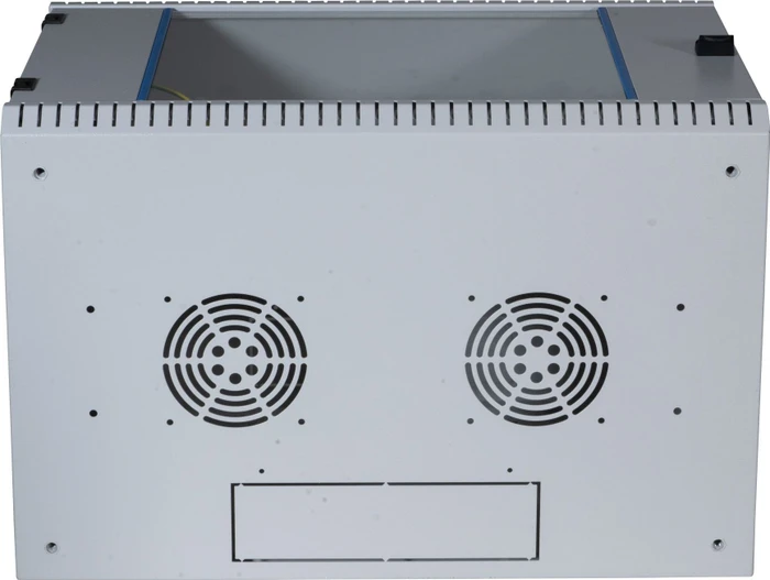 EFB Elektronik 19" Wandgehäuse 15HE, 1-teilig, fest, vormontiert, eigenbelüftet, Sicherheitsglastür, IP20, RAL 7035, 600mm tief