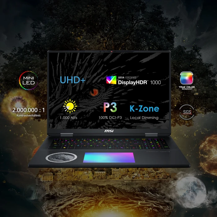 MSI Titan 18 HX Dragon Edition Norse Myth A2XWJG-273, Core Black, Core Ultra 9 285HX, 96GB RAM, 6TB SSD, GeForce RTX 5090, DE