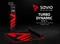 Savio Turbo Dynamic L Gaming Mauspad, schwarz/rot Vorschaubild