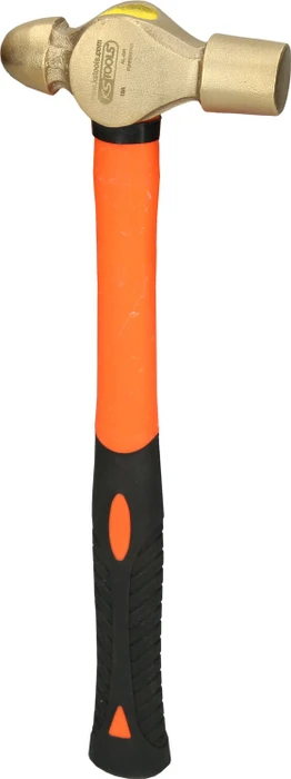 KS Tools BRONZEplus Schlosserhammer Fiberglasstiel, 350g englische Form