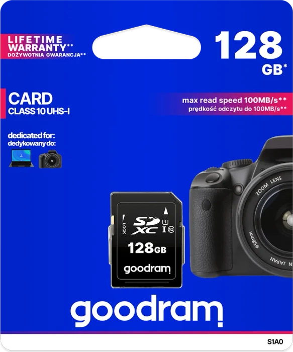 goodram S1A0 R100 128GB, UHS-I, Class 10