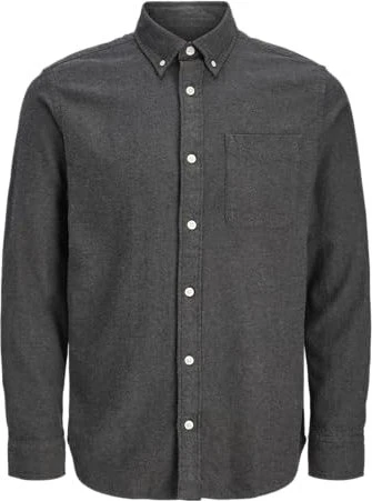 Jack & Jones Regular Fit Hemd langarm schwarz (Herren)