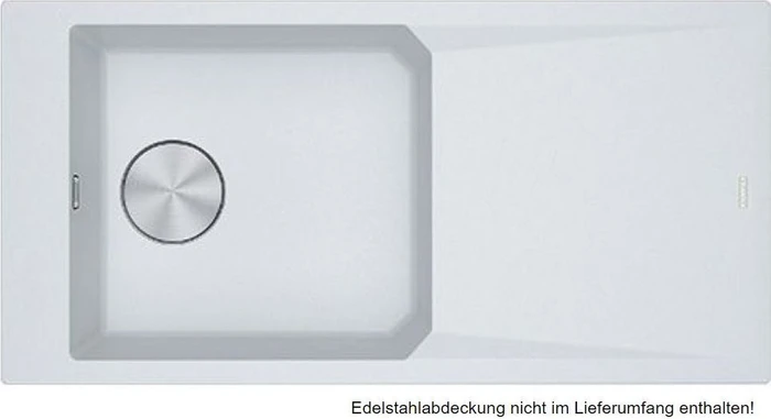 Franke FXG 611-100 Einbau Becken reversibel mit Ablauffernbedienung glacier