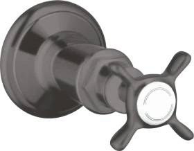 Hansgrohe AXOR Montreux Absperrventil Unterputz mit Kreuzgriff brushed black chrome