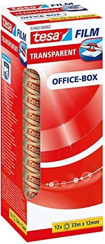tesa Film, transparent, 12 mm x 33 m