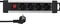 REV Ritter SupraLine mit Schalter, 4-fach, 1.9m, silber/schwarz Vorschaubild