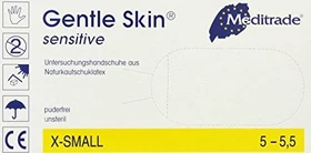 Meditrade Latex Gentle Skin sensitive Einweghandschuhe XS, 100 Stück