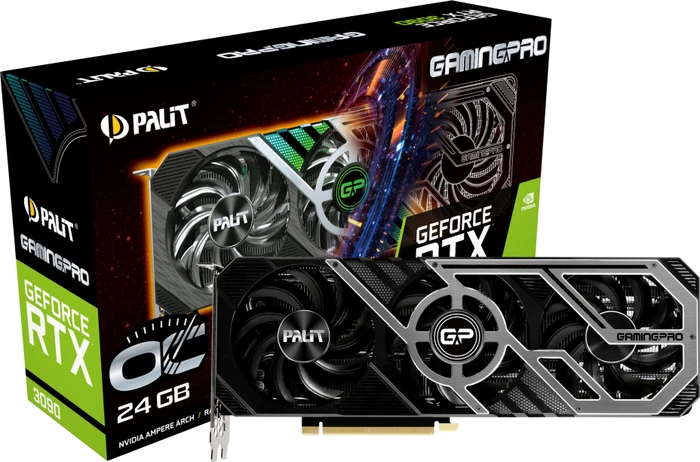 Palit GeForce RTX 3090 GamingPro OC, 24GB GDDR6X, HDMI, 3x DP