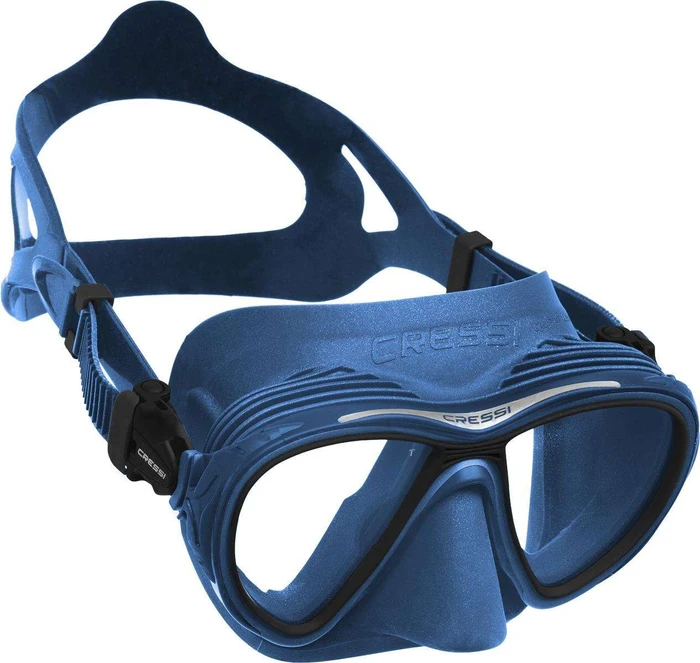 Cressi Quantum Tauchermaske blue metal