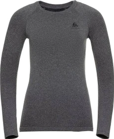 Odlo Performance Warm Eco Funktionsshirt langarm grey melange/black (Damen)