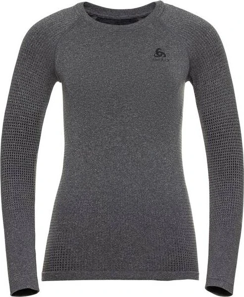 Odlo Performance Warm Eco Funktionsshirt langarm grey melange/black (Damen)