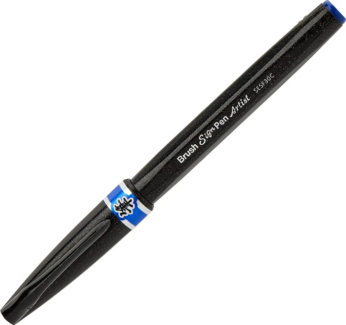 Pentel Brush Sign Pen Artist SESF30C blau, 12er-Pack
