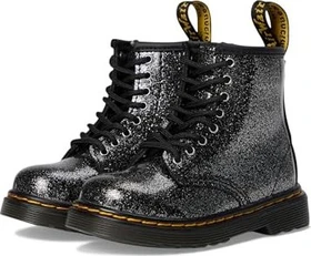 Dr. Martens 1460 Glitter Patent Leather Boots schwarz/silber (Junior)