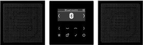 Jung Serie LS Smart Radio DAB+ Bluetooth Set Stereo, schwarz