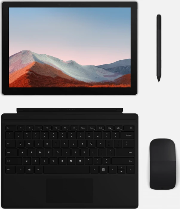 Microsoft Surface Pro 7+, Mattschwarz, Core i5-1135G7, 8GB RAM, 1TB, Business