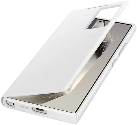Samsung Smart View Wallet Case für Galaxy S24 Ultra weiß