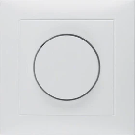 Berker Abdeckplatte für Drehdimmer/Drehpotenziometer, polarweiß matt