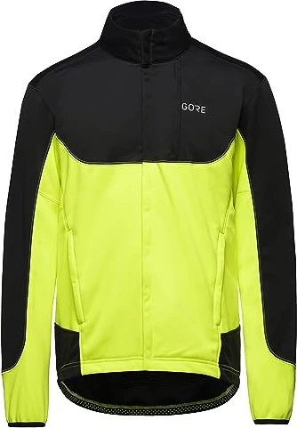 Gore Wear C5 Gore Windstopper Thermo Trail Fahrradjacke black/neon yellow (Herren)