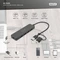 Digitus 4-Port Slim Line Hub, 4x USB-A 3.0, USB-A/USB-C 3.0 [Stecker] Vorschaubild